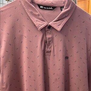 Travis Mathew Men's Dusty Rose Polo Shirt